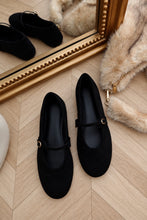 Load image into Gallery viewer, Nessa Mary Jane Ballet Flats - Black