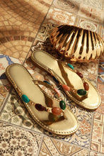 Load image into Gallery viewer, Sandy Slip On Sandals - Gold