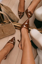 Load image into Gallery viewer, Tessa Slingback Pointed Toe Pumps - Camel