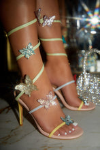 Load image into Gallery viewer, Fantasy Embellished Around The Ankle Coil Heels - Multi