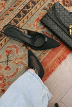 Load image into Gallery viewer, Chloey Slingback Mid Heel Pumps - Black