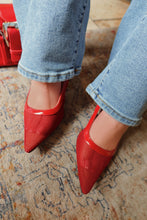 Load image into Gallery viewer, Chloey Slingback Mid Heel Pumps - Wine
