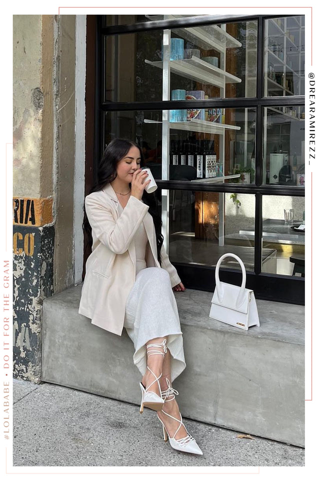 Load image into Gallery viewer, Simone Lace Up High Heel Pumps - White