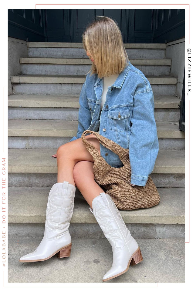 Load image into Gallery viewer, Dylan Western Cowgirl Boots - Sand