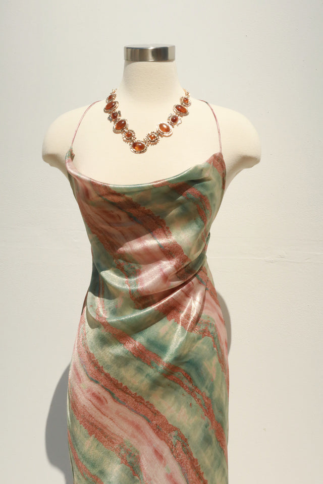 Load image into Gallery viewer, Serine Maxi Dress - Sage Multi