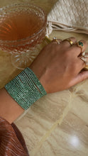 Load image into Gallery viewer, Endless Nights Embellished Bracelet - Green