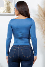 Load image into Gallery viewer, Kassidie Long Sleeve Top Set - Blue