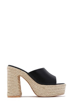 Load image into Gallery viewer, Zuleyma Platform Espadrille Heel - Black