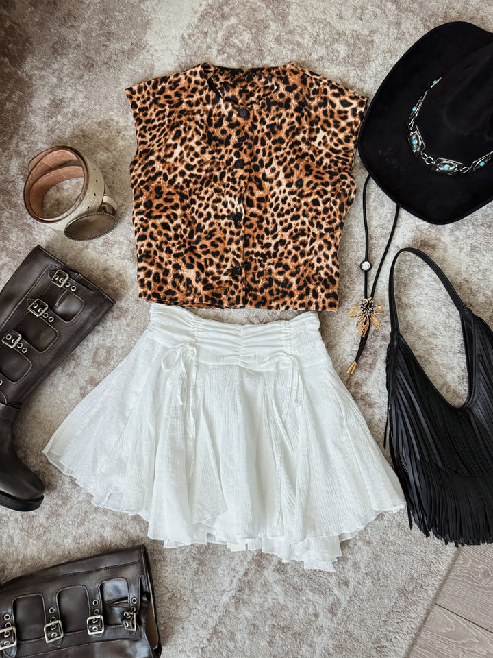 Load image into Gallery viewer, Melina Mini Skirt - White