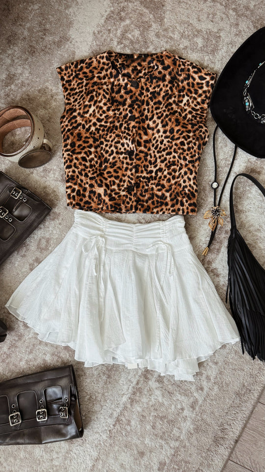 Load image into Gallery viewer, Melina Mini Skirt - White