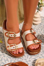 Load image into Gallery viewer, Cabo Cabana Slip On Chunky Sandals - Chestnut