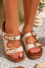 Load image into Gallery viewer, Cabo Cabana Slip On Chunky Sandals - Chestnut
