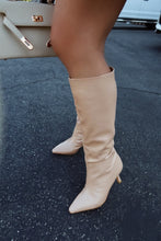 Load image into Gallery viewer, Jaylin Mid Heel Boots - Nude