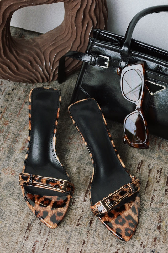 Load image into Gallery viewer, Karyn Mid Heel Mules - Leopard