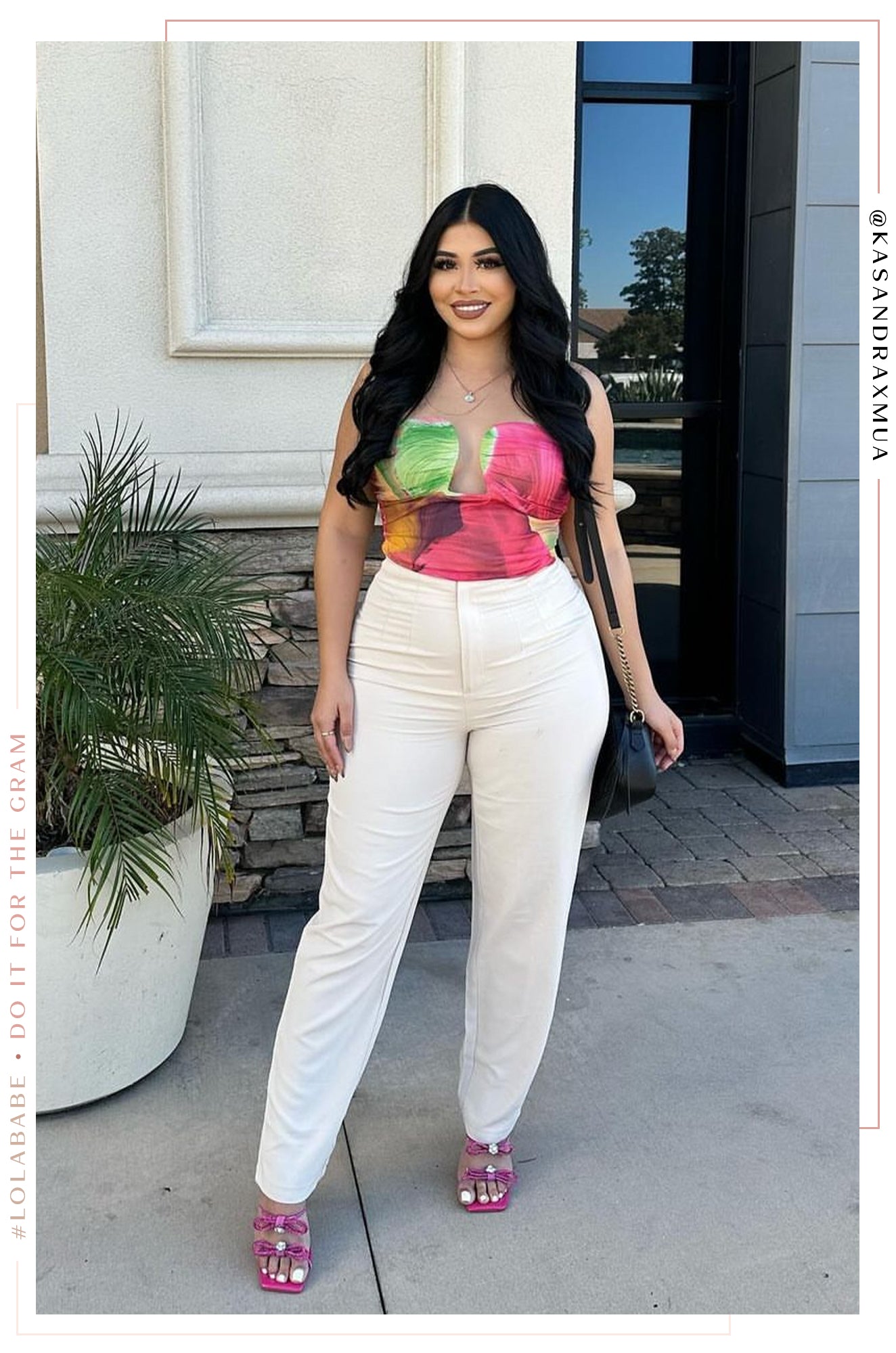 Pink discount strapless bodysuit