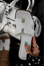 Load image into Gallery viewer, Lori Slip On Flat Sandals - White