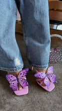 Load image into Gallery viewer, Mariposa Butterfly Mule Heels - Pink