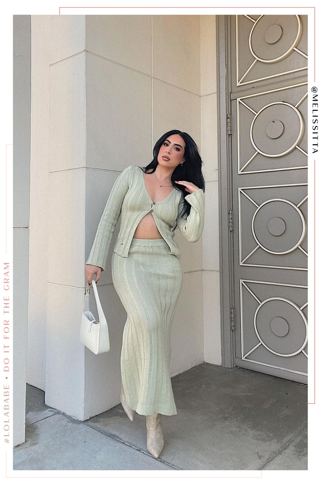 Load image into Gallery viewer, Evelia High Waist Maxi Skirt - Green