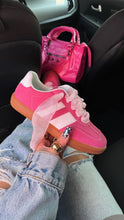 Load image into Gallery viewer, Around Town Lace Up Sneakers - Pink