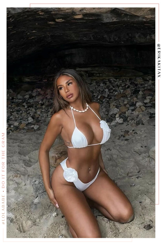 Load image into Gallery viewer, Rosette White Swim