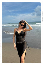 Load image into Gallery viewer, Marlina Lurex Knit Midi Dress - Black