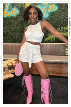 Load image into Gallery viewer, Savannah Rib Knit Sleeveless Top - White