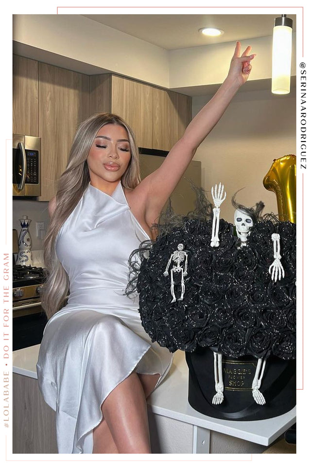 Load image into Gallery viewer, Love Oasis Halter Neck Satin Dress - White