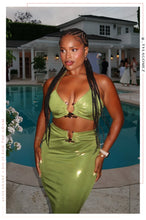 Load image into Gallery viewer, Syani Metallic Maxi Dress - Green