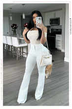 Load image into Gallery viewer, Janet High Waist Flare Pant - White