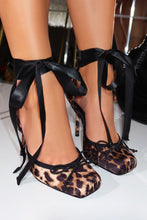 Load image into Gallery viewer, Alahna Ballet Lace Up Heels - Leopard
