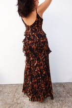 Load image into Gallery viewer, Alejandra Ruffle Maxi Dress - Leopard