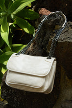 Load image into Gallery viewer, Alicia Quilted Flap Crossbody Bag - Ivory