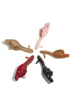 Load image into Gallery viewer, Lani Mid Heel Mules - Cherry