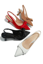 Load image into Gallery viewer, Alayna Mid Heel Slingback Pumps - Red
