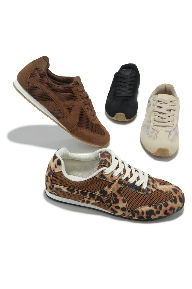 Load image into Gallery viewer, Downtown Stroll Lace Up Sneakers - Taupe