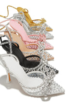 Load image into Gallery viewer, Elina Embellished Ankle Strap Pumps - Pink