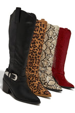 Load image into Gallery viewer, Zelia Western Cowgirl Boots - Snake