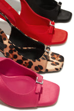 Load image into Gallery viewer, Ella Peep Toe Single Sole Heels - Leopard