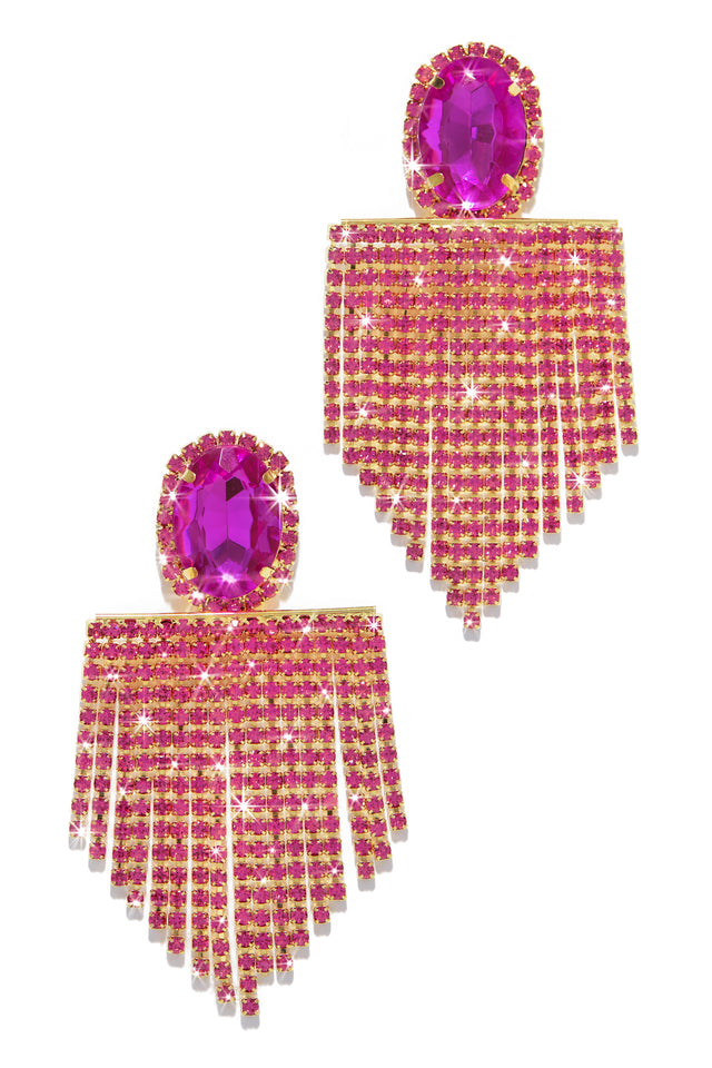 Load image into Gallery viewer, Pink Statement Earrings