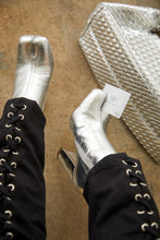 Load image into Gallery viewer, Alura Toe Split Block Heel Ankle Boots - Silver