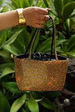Load image into Gallery viewer, Aryzia Embellished Top Handle Bag - Gold