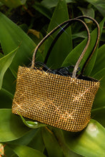 Load image into Gallery viewer, Aryzia Embellished Top Handle Bag - Gold