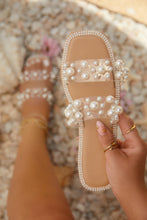 Load image into Gallery viewer, Audrey Slip On Faux Pearl Sandals - Pearl