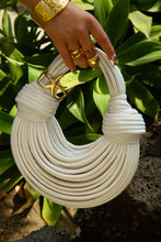 Load image into Gallery viewer, Azelie Double Knot Spaghetti Handbag - White