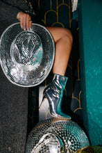 Load image into Gallery viewer, Azura Metallic Pointed Toe Ankle Boots - Silver