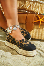 Load image into Gallery viewer, Beach Babe Platform Espadrille Flats - Leopard