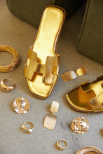 Load image into Gallery viewer, Bianka Slip On Sandals - Gold