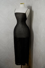 Load image into Gallery viewer, Marlina Lurex Knit Midi Dress - Black