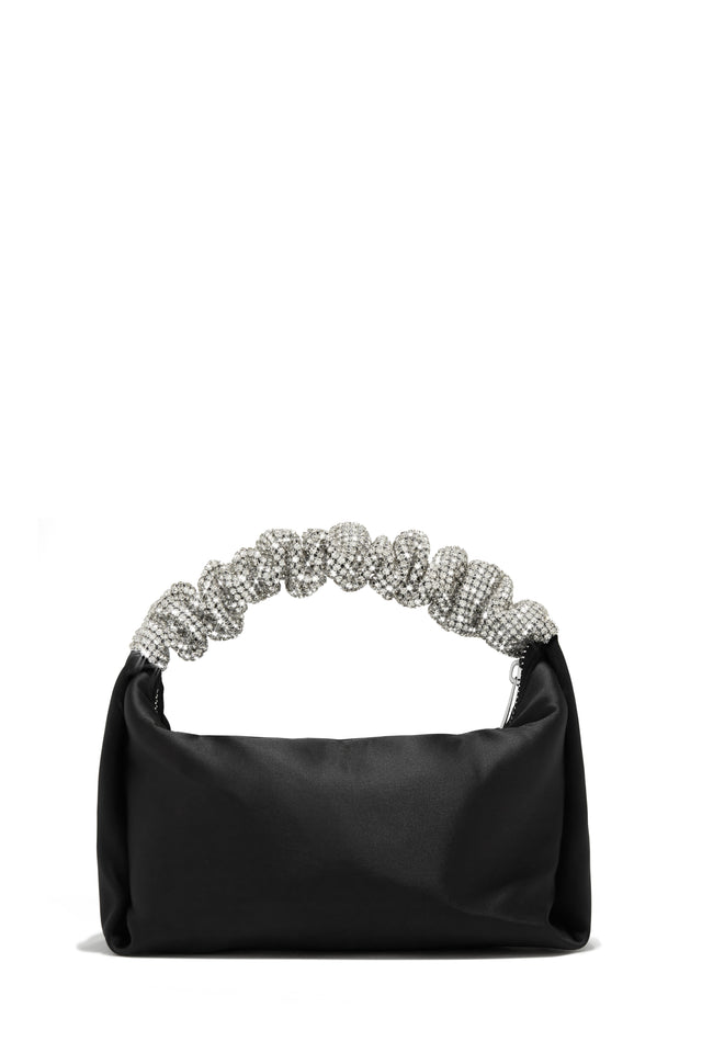 Load image into Gallery viewer, Black Satin Bag