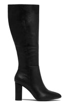 Load image into Gallery viewer, Fine Time Block Heel Knee High Boots - Brown